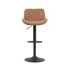 Barkrukken^Huisenthuis Barkruk Sepp – Set van 2 Cognac
