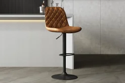 Barkrukken^Huisenthuis Barkruk Zoltan – Set van 2 Cognac