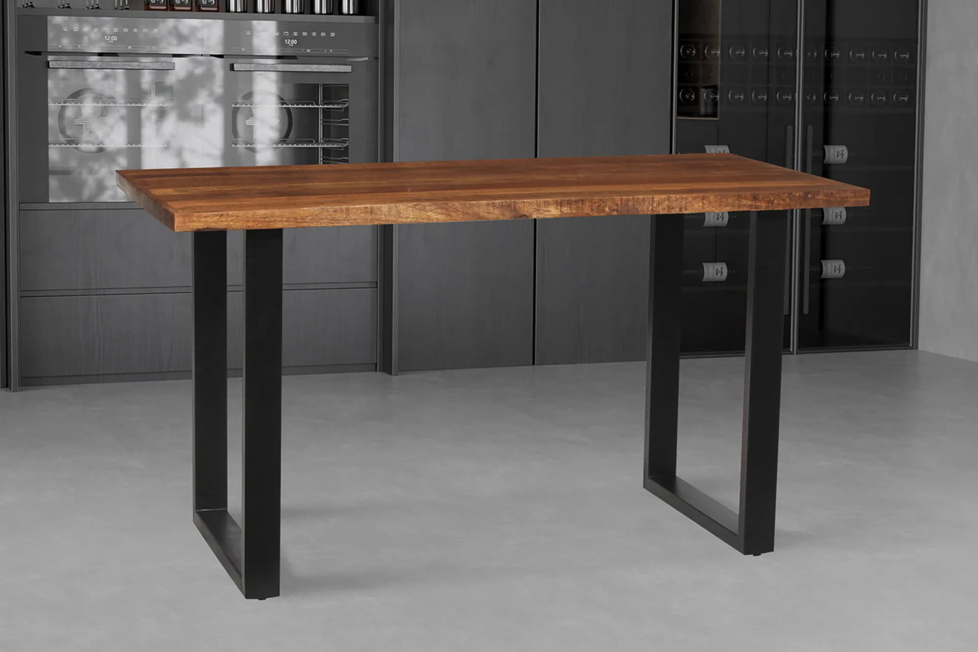 Eetkamertafels^Huisenthuis Bartafel Luka 160cm Mangolia Bruin