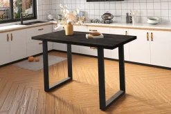 Eetkamertafels^Huisenthuis Bartafel Luka 160cm Zwart