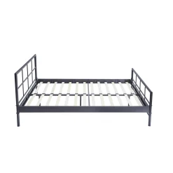 Kinderbedden|Bedden^Huisenthuis Bed Chuck Donkergrijs 160×200 cm
