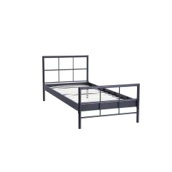 Kinderbedden|Bedden^Huisenthuis Bed Chuck Donkergrijs 90×200 cm