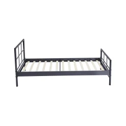 Kinderbedden|Bedden^Huisenthuis Bed Chuck Donkergrijs 90×200 cm