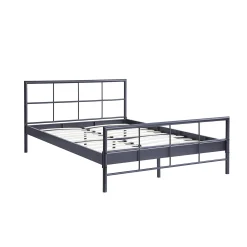 Kinderbedden|Bedden^Huisenthuis Bed Chuck Donkergrijs 140×200 cm