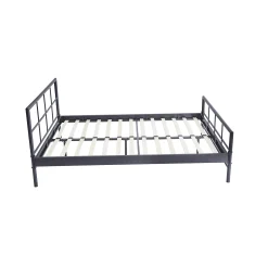 Kinderbedden|Bedden^Huisenthuis Bed Chuck Donkergrijs 140×200 cm
