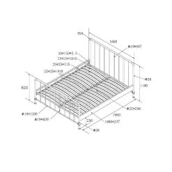 Kinderbedden|Bedden^Huisenthuis Bed Jay 160×200 cm Groen