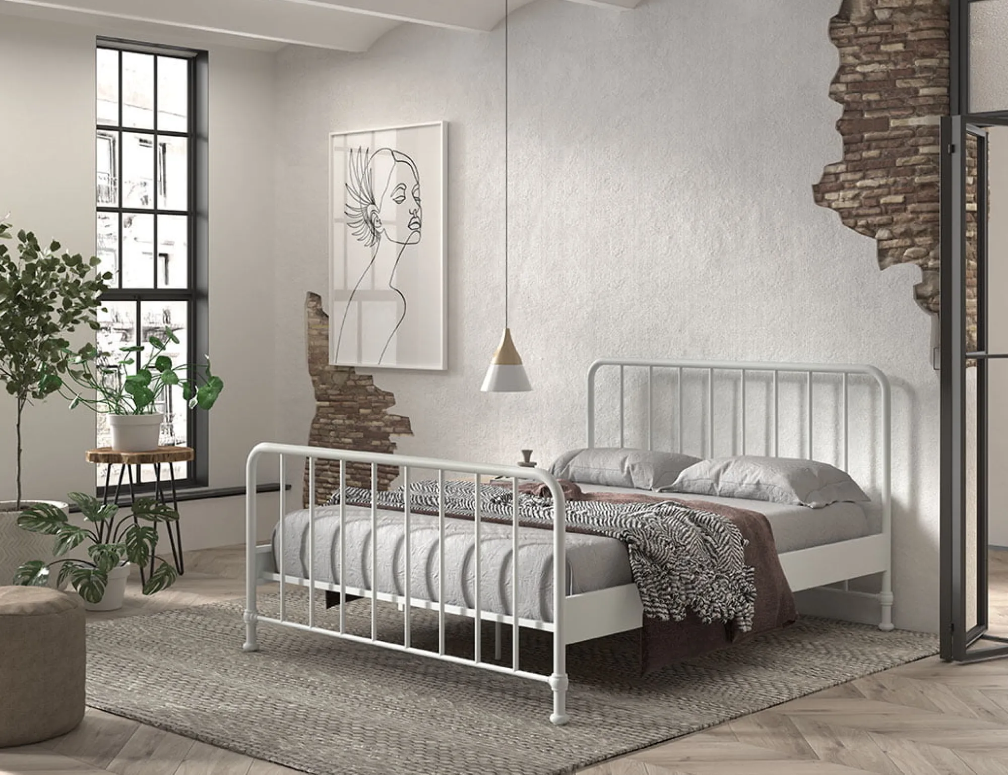 Kinderbedden|Bedden^Huisenthuis Bed Jay 160×200 cm Wit