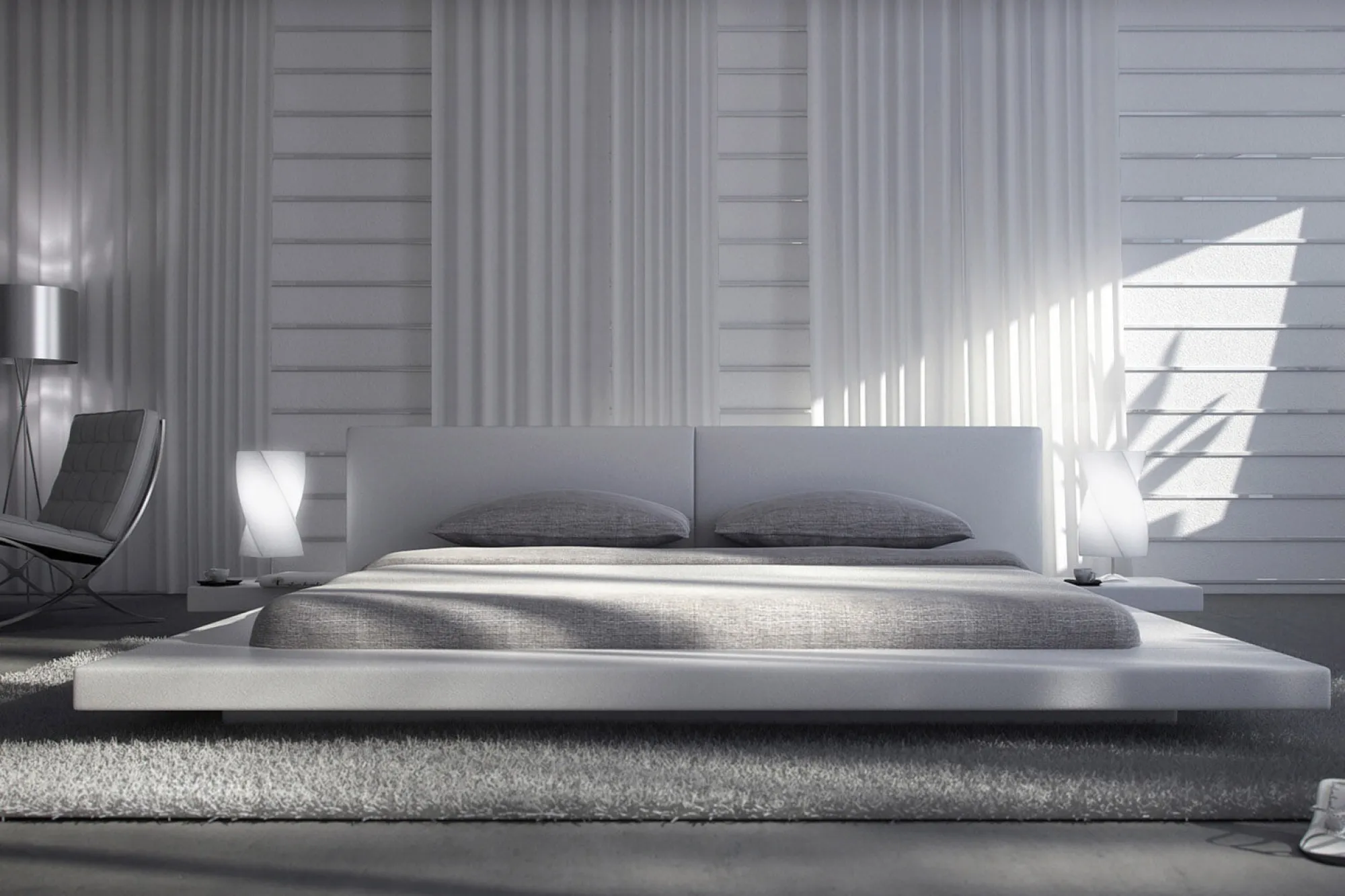 Bedden^Huisenthuis Bed Joaquin 140x200cm Wit