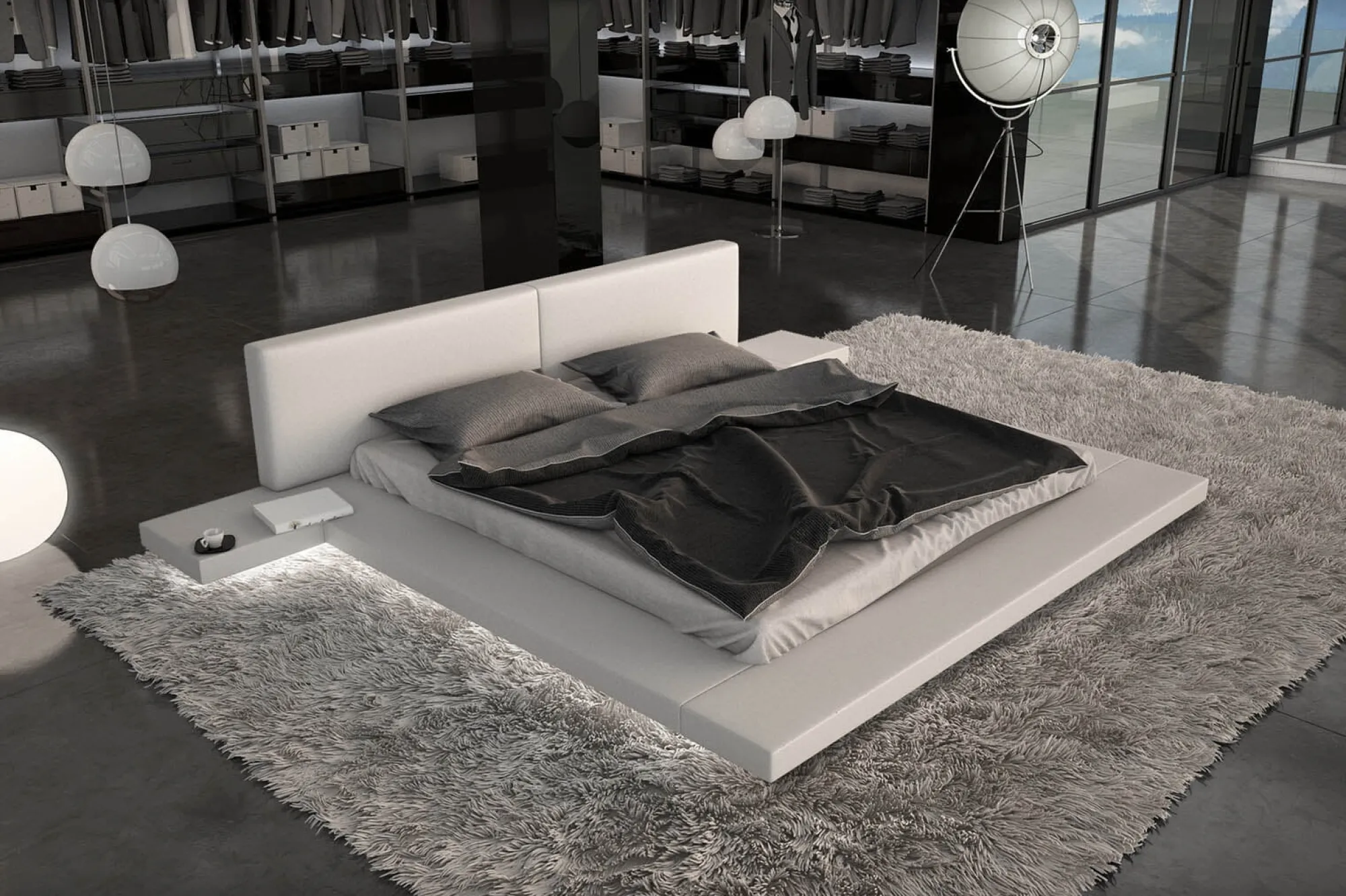 Bedden^Huisenthuis Bed Joaquin 140x200cm Wit
