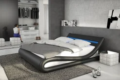 Bedden^Huisenthuis Bed Juan Zwart 180x200cm