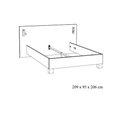 Bedden^Huisenthuis Bed Livia 160×200 cm Eiken