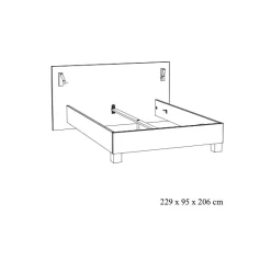 Bedden^Huisenthuis Bed Livia 180×200 cm Eiken