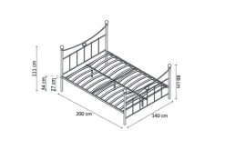 Kinderbedden|Bedden^Huisenthuis Bed Molly 140x200cm Zwart