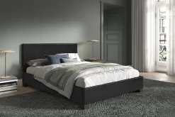 Bedden^Huisenthuis Bed Napels Zwart 140x200cm