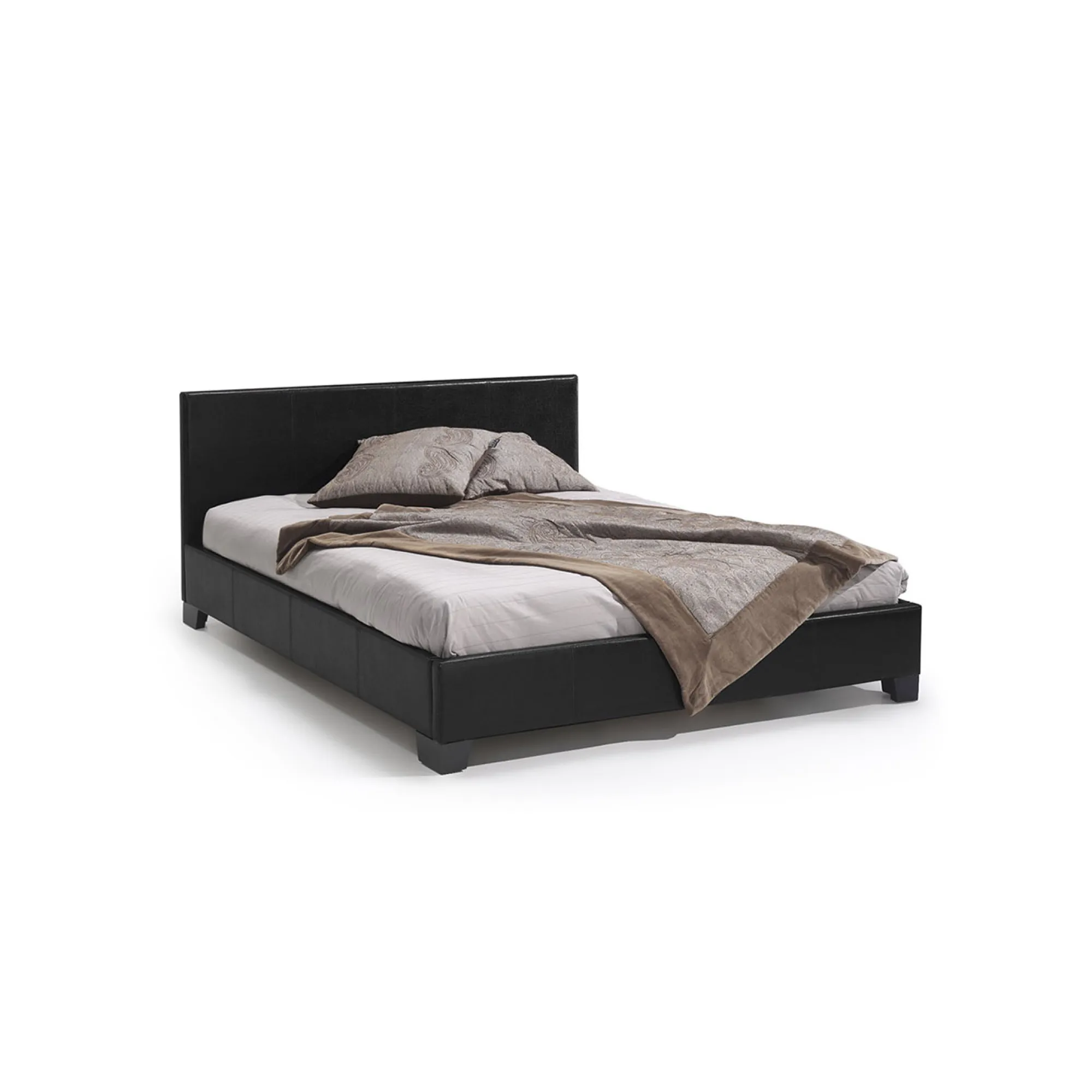Bedden^Huisenthuis Bed Napels Zwart 160x200cm