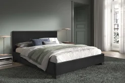 Bedden^Huisenthuis Bed Napels Zwart 160x200cm