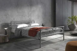 Kinderbedden|Bedden^Huisenthuis Bed Patrick Grijs 140x200cm