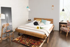 Bedden^Huisenthuis Bed Resi Vurenhout 200x200cm