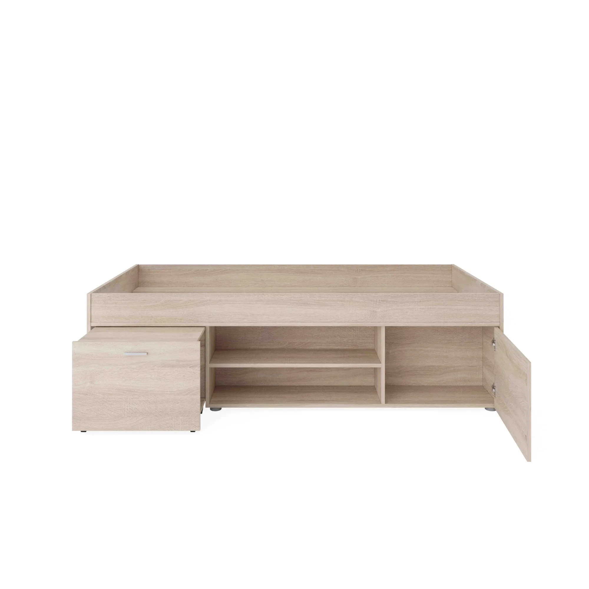 Kinderbedden^Huisenthuis Bed Saturnus 90 cm Eiken