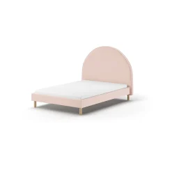 Kinderbedden|Bedden^Huisenthuis Bed Victoria Bouclé 140×200 cm Roze