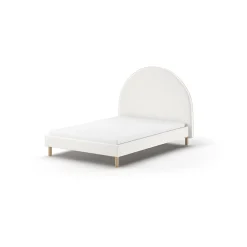 Kinderbedden|Bedden^Huisenthuis Bed Victoria Bouclé 140×200 cm Wit