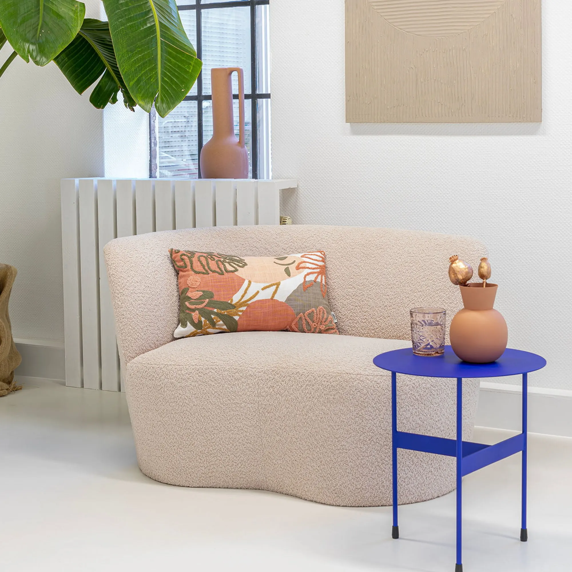 Bijzettafels^Huisenthuis Bijzettafel Cyrano 50 cm Blauw