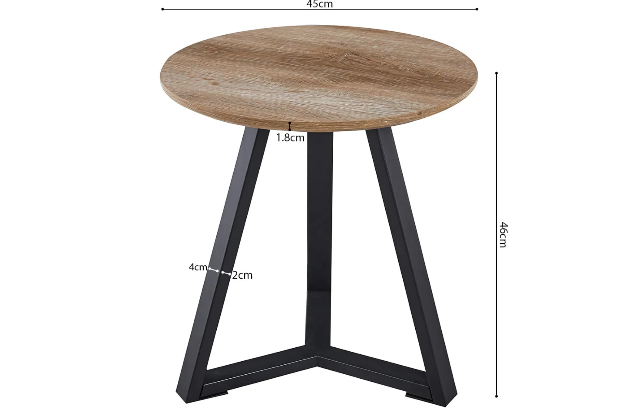 Bijzettafels^Huisenthuis Bijzettafel Maxime Eiken