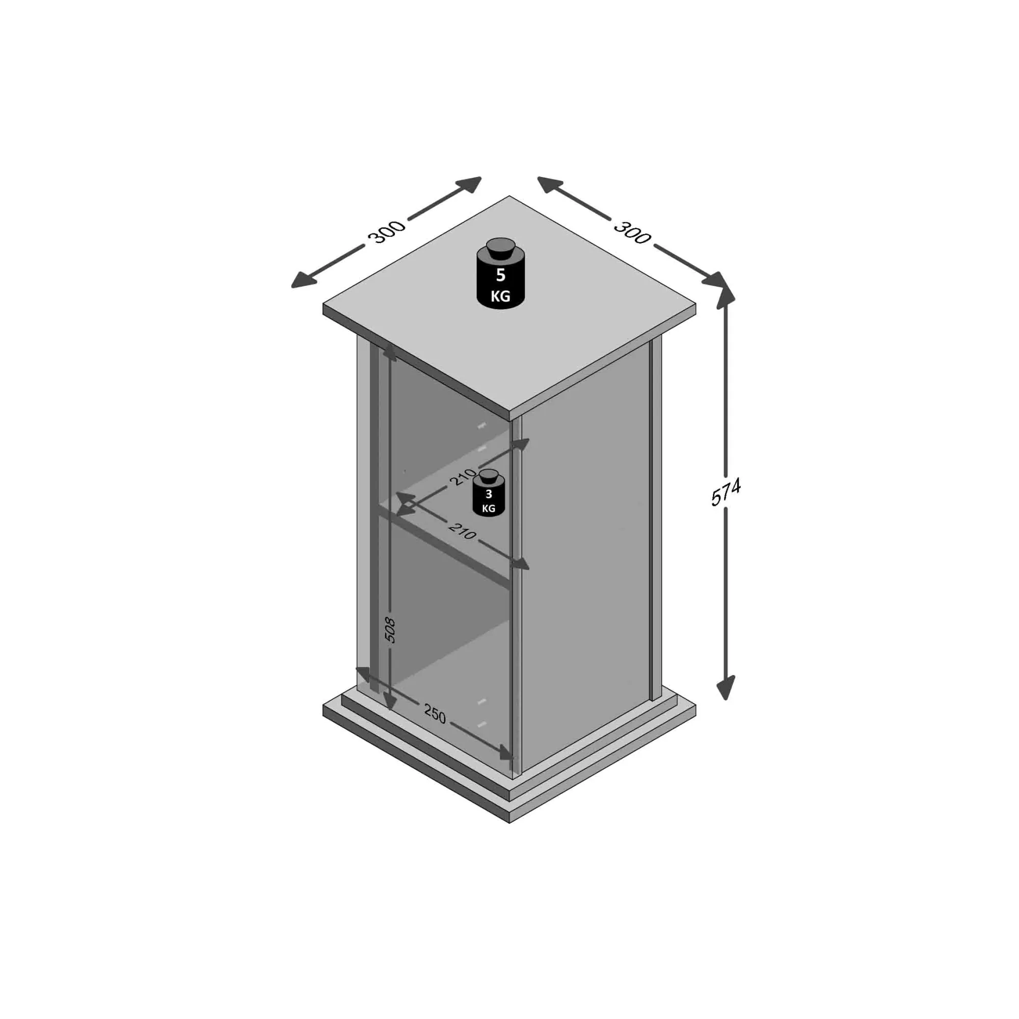 Bijzettafels^Huisenthuis Bijzettafel Monica 57 cm Eiken