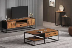 Bijzettafels^Huisenthuis Bijzettafel set Otis Bruin