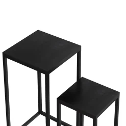 Bijzettafels^Huisenthuis Bijzettafel set Otis Zwart