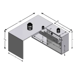 Bureaus^Huisenthuis Bureau Colorado Zandeiken