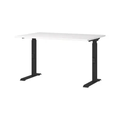 Bureaus^Huisenthuis Bureau Galileo Wit Zwart 120 cm Wit-Zwart
