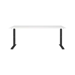 Bureaus^Huisenthuis Bureau Galileo Wit Zwart 180 cm Wit-Zwart