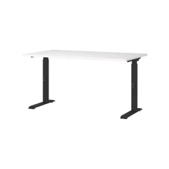 Bureaus^Huisenthuis Bureau Galileo Wit Zwart 140 cm Wit-Zwart