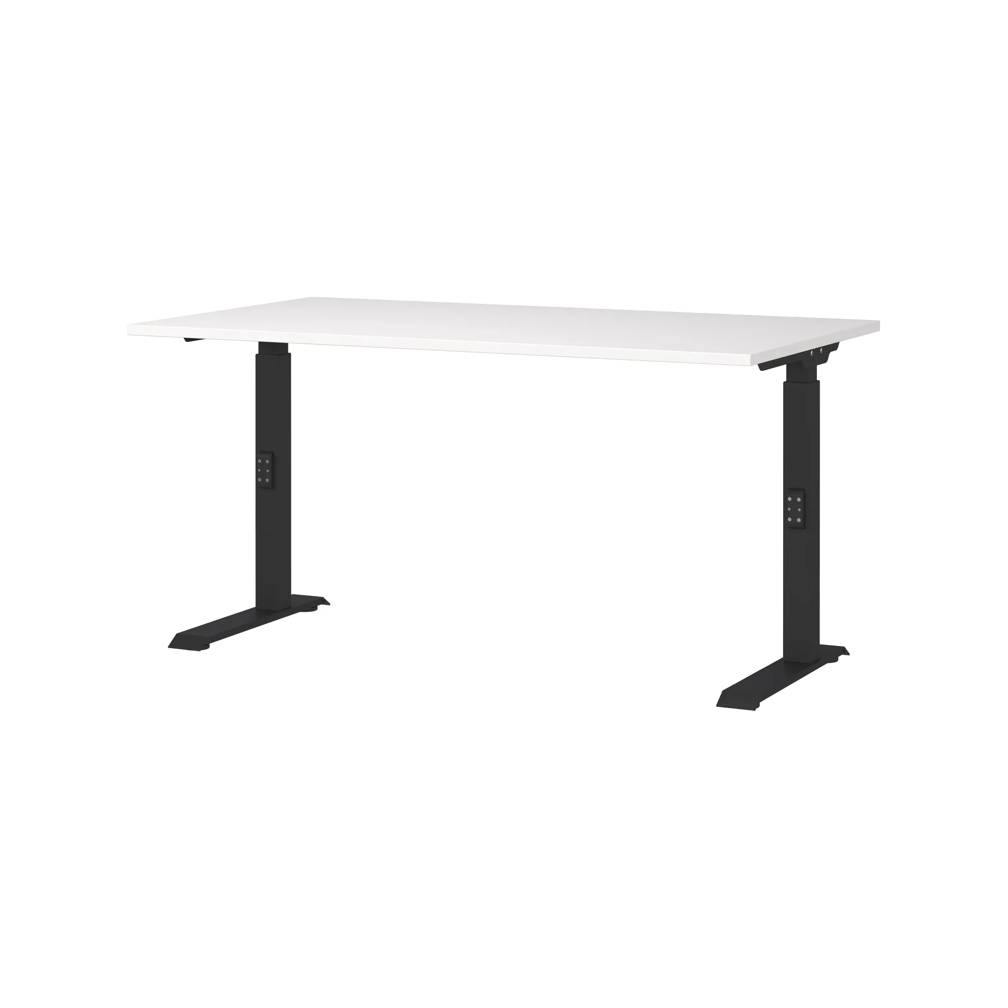 Bureaus^Huisenthuis Bureau Galileo Wit Zwart 140 cm Wit-Zwart