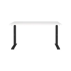 Bureaus^Huisenthuis Bureau Galileo Wit Zwart 140 cm Wit-Zwart