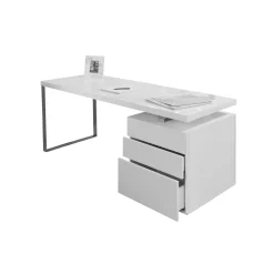 Bureaus^Huisenthuis Bureau Javi Wit 140cm