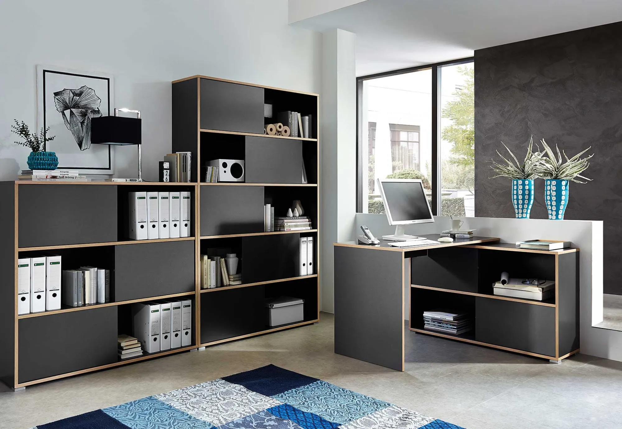 Bureaus^Huisenthuis Bureau Mission Antraciet