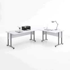 Bureaus^Huisenthuis Bureau Moos 120×160 cm Wit