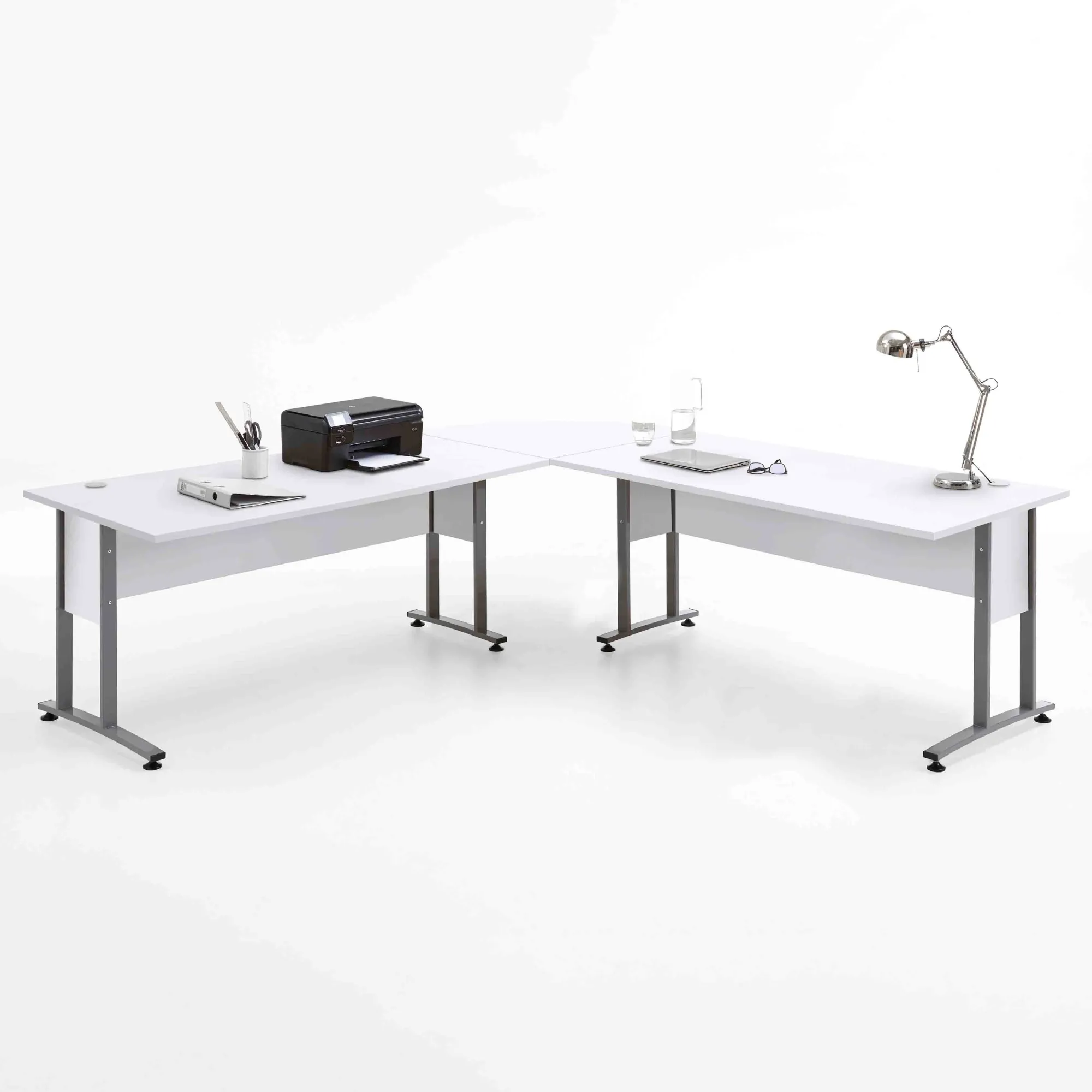 Bureaus^Huisenthuis Bureau Moos 160×160 cm Wit