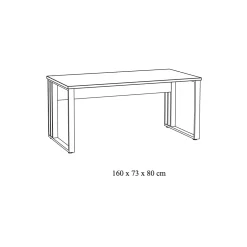 Bureaus^Huisenthuis Bureau 160cm Newton