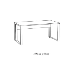 Bureaus^Huisenthuis Bureau 180cm Newton