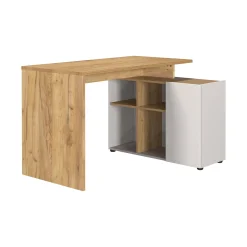 Bureaus^Huisenthuis Bureau Orlando Eiken 120 cm Kasjmier