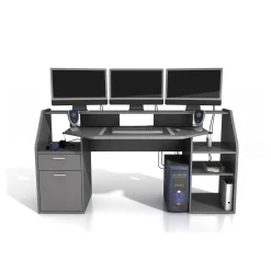 Bureaus^Huisenthuis Bureau Paco Antraciet