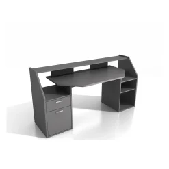 Bureaus^Huisenthuis Bureau Paco Antraciet