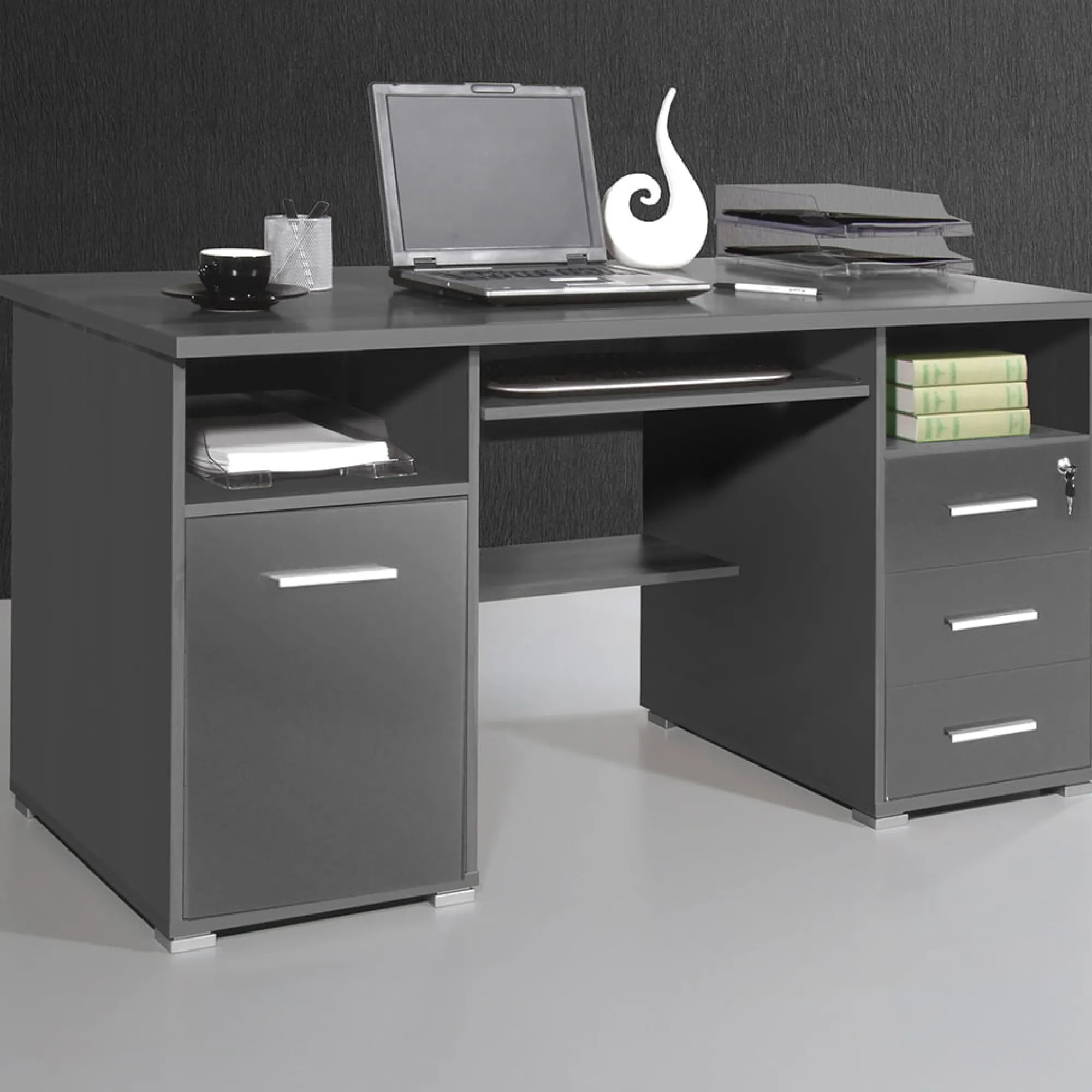Bureaus^Huisenthuis Bureau Sierra-A Antraciet