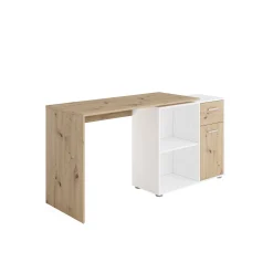 Bureaus^Huisenthuis Bureau Texas Artisan Eiken Wit Eiken-Wit