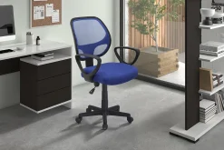 Kinderbureaustoelen|Bureaustoelen^Huisenthuis Bureaustoel Venice Blauw