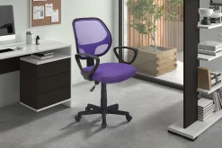 Kinderbureaustoelen|Bureaustoelen^Huisenthuis Bureaustoel Venice Paars