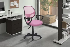 Kinderbureaustoelen|Bureaustoelen^Huisenthuis Bureaustoel Venice Roze